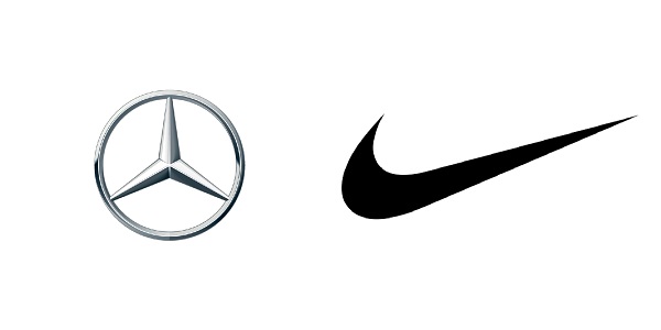 Saiba porque o fosqueamento é muito usado em brindes e souvenirs - Marca da Mercedes Benz e Nike