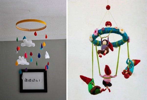 Móbiles de feltro