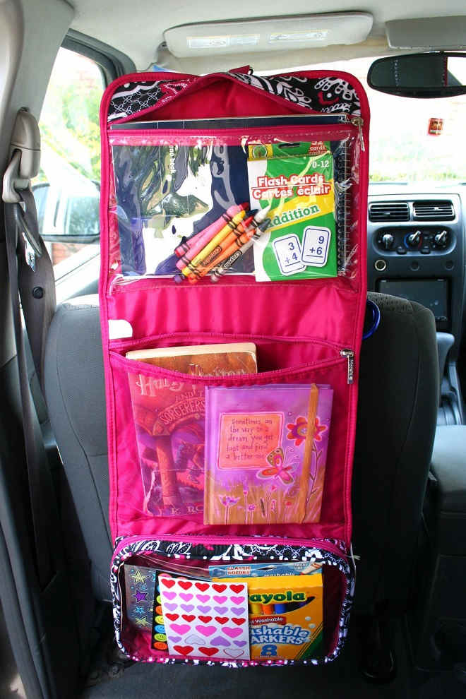 Aprenda como fazer um lindo organizador para carro - Modelo 2