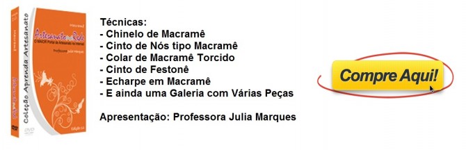 Echarp em Macramê dvd16+botão compre aqui