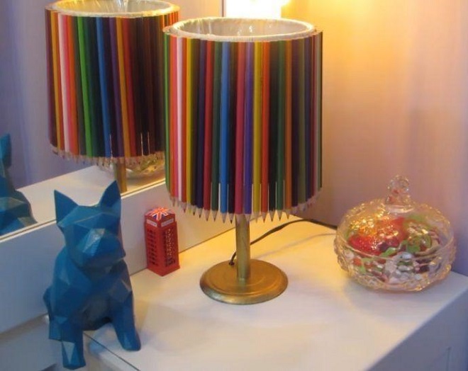 Festa e Casa: modelos de abajur decorativo - Abajur lápis de cor