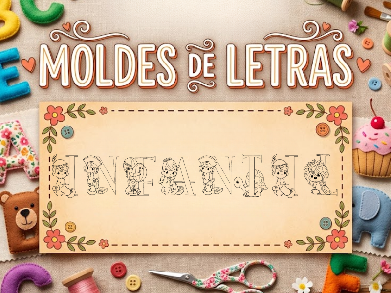 Molde de Letras Infantil