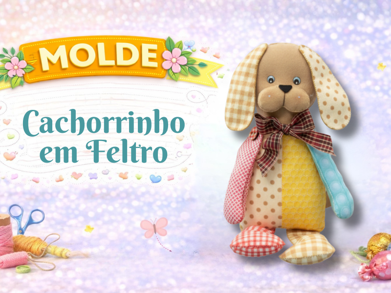 Como Fazer Cachorrinho em Feltro, Fátima Lourenço