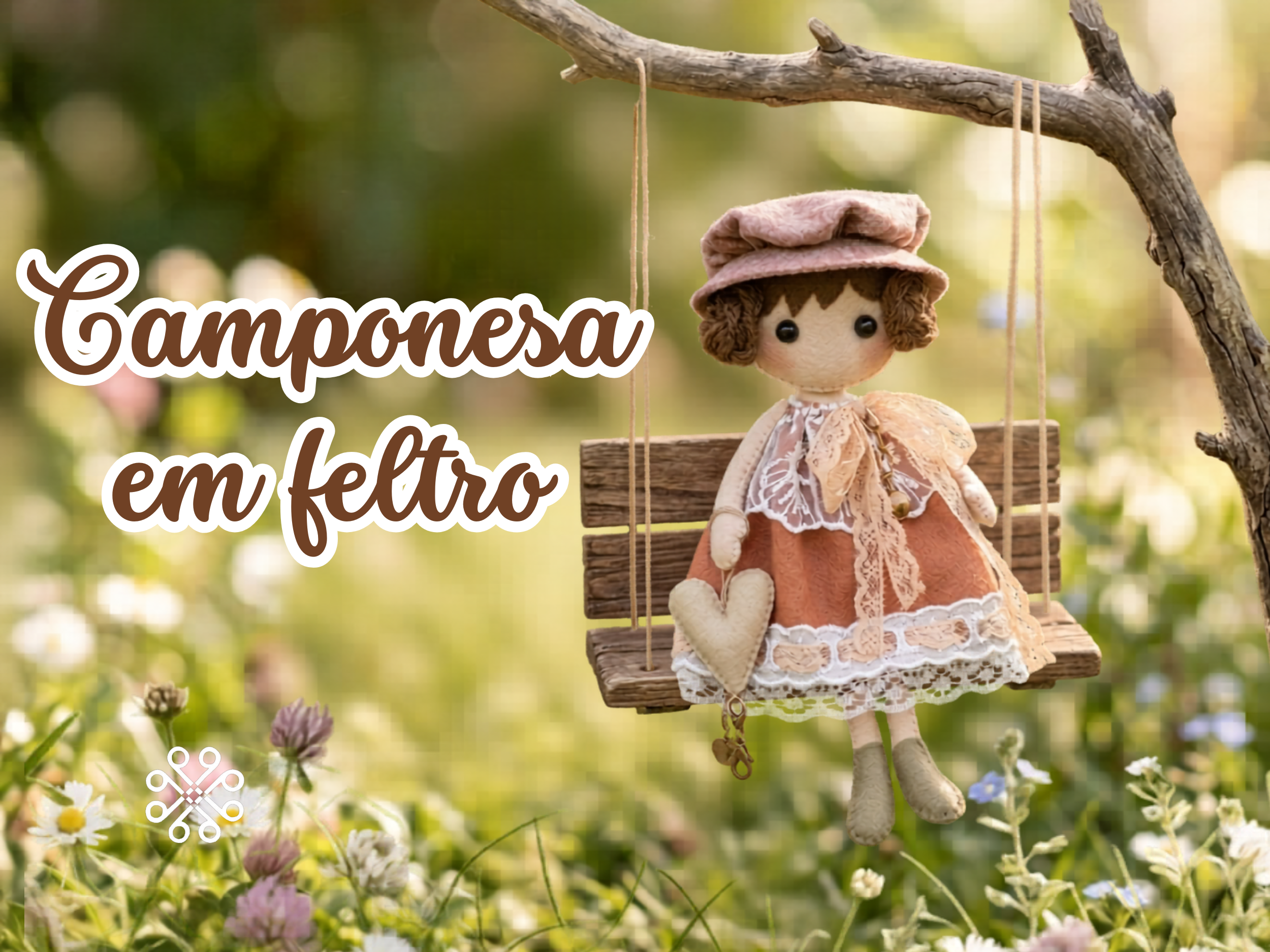 Boneca Camponesa em Feltro, Raidy Alves