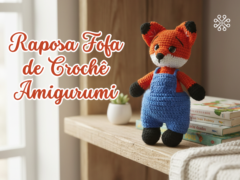 Raposa Fofa de Crochê Amigurumi, Tricoteira PMR
