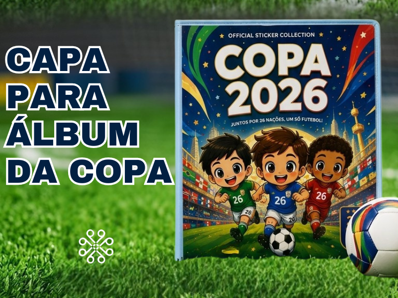 Capa para o Álbum da Copa em PVC Cristal, Mônica Roma