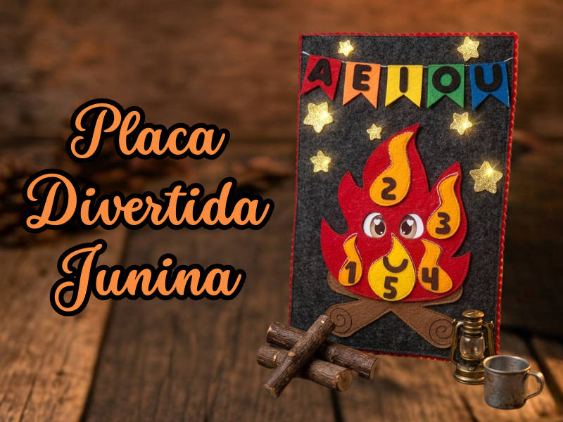 Placa Divertida Junina, Fernanda Golono
