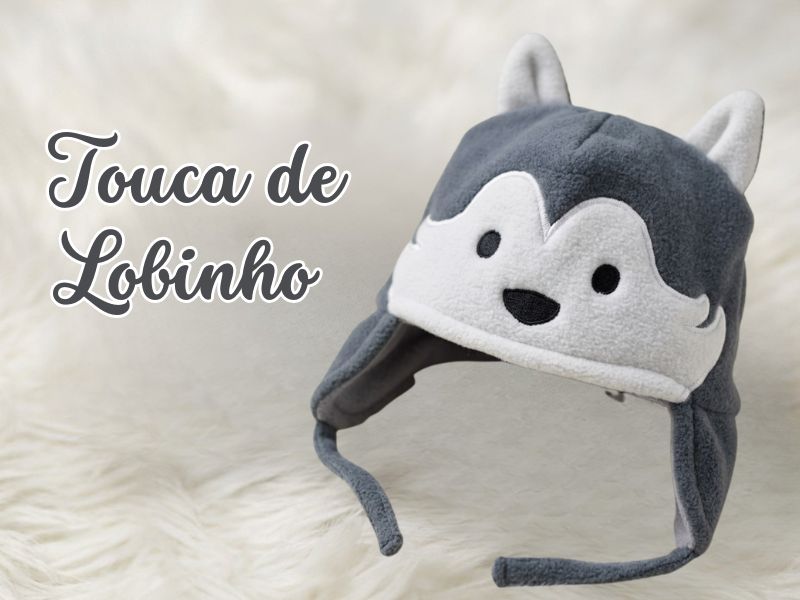 Touca de Lobinho – Passo a Passo com Molde Grátis