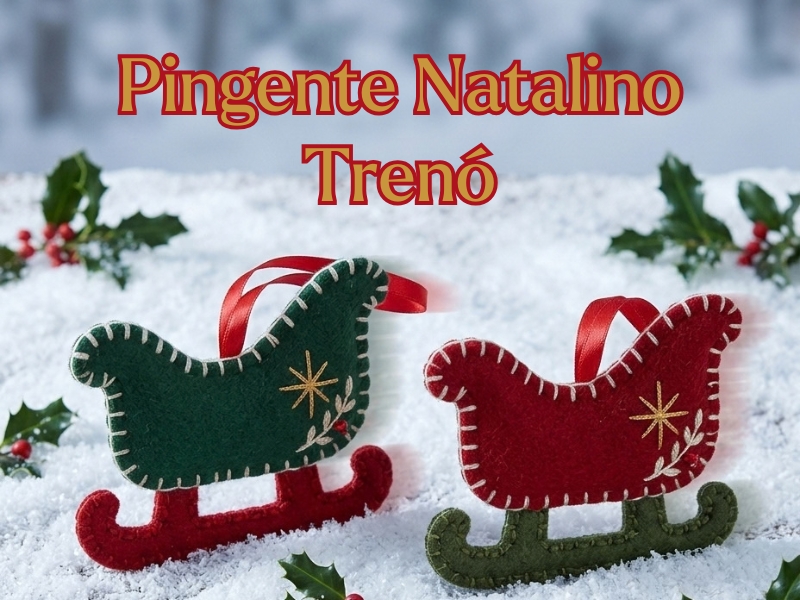 Pingente Natalino Trenó: um detalhe especial para a decoração de Natal