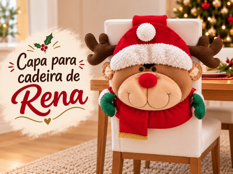 Capa para Cadeira de Rena: com Molde Gratuito